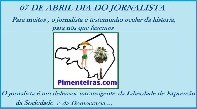 07 de Abril dia do Jornalista