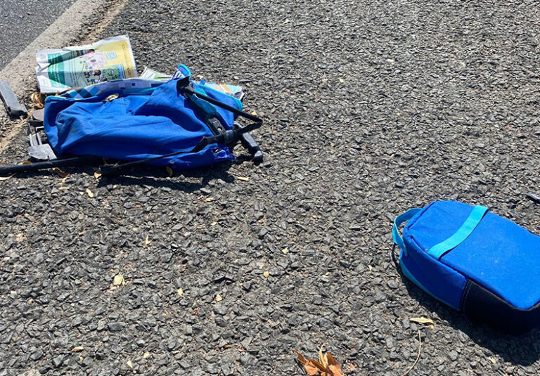 Criança de 7 anos morre após ser atropelada por caminhão.