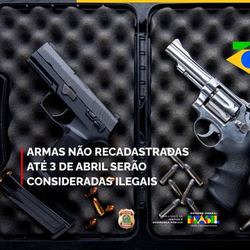 Prazo para recadastramento de Armas está chegando ao fim
