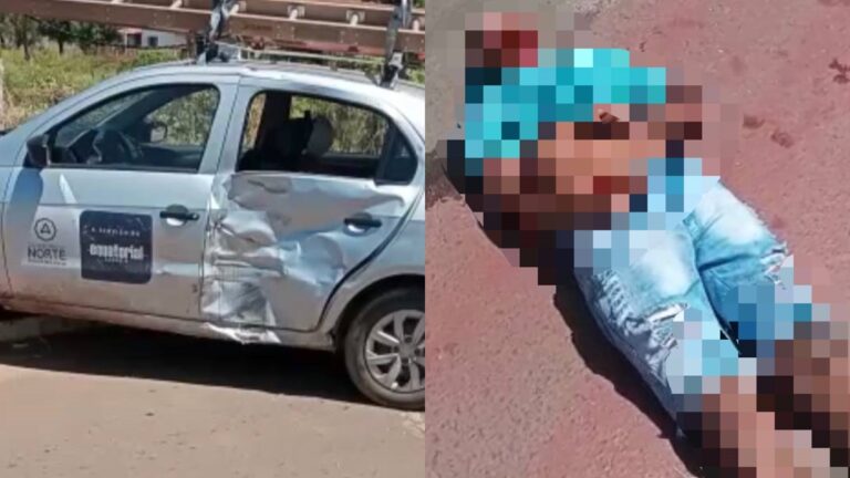 PIAUÍ: Vídeo mostra grave acidente entre carro e motocicleta; confira.