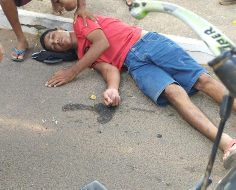 Grave acidente na Avenida Central de Pimenteiras