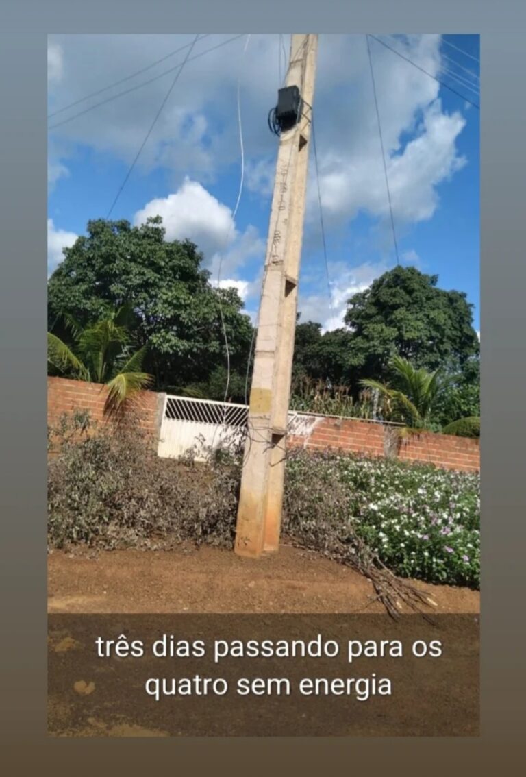 IRRESPONSABILIDADE: Lentidão para solucionar rompimento de fios de energia coloca em risco à vida da população e de animais no povoado Campos.