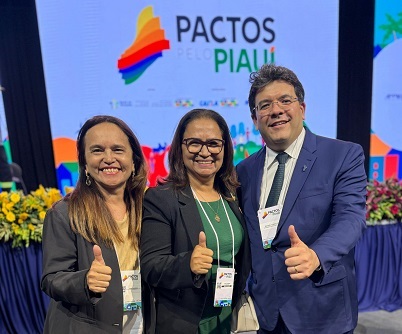 PREFEITA LUCIA LACERDA E GOVERNADOR RAFAEL FONTELES ESTREITANDO LAÇOS POLITICOS.