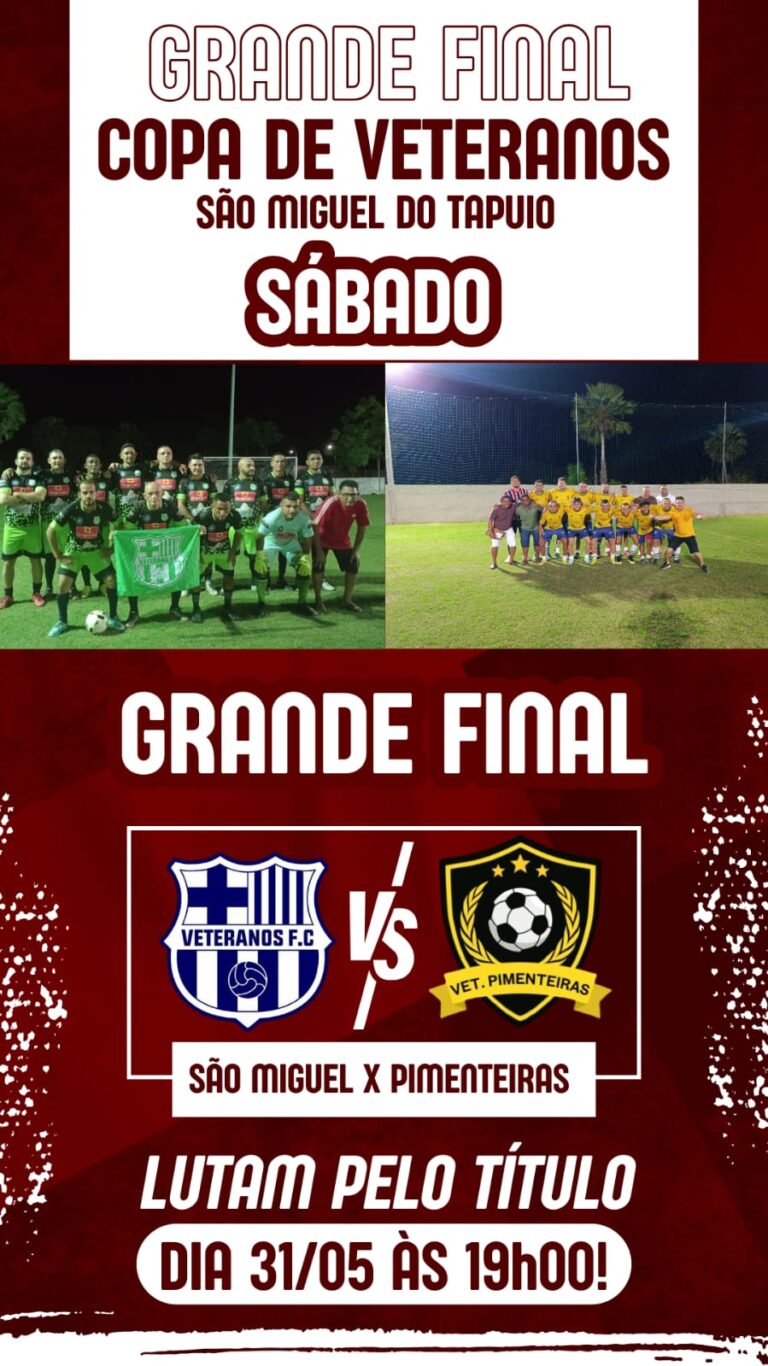 Veteranos de Pimenteiras garantem vaga na grande final da Copa dos Veteranos em São Miguel do Tapuio