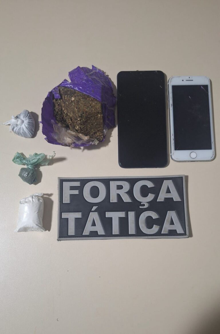 Dupla é presa por tráfico de drogas pela Força Tática em Valença