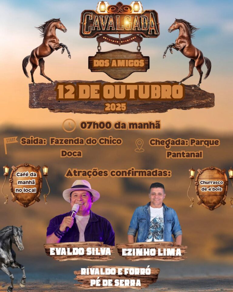 Cavalgada dos Amigos será realizada amanhã 12 de outubro em Pimenteiras
