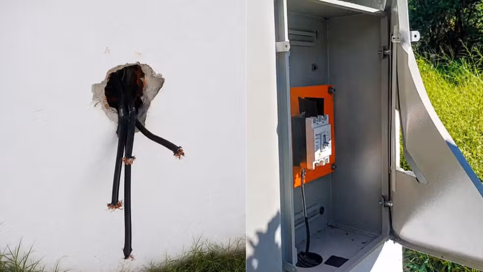 Cidade do PI registra 16 furtos de cabos em 19 dias e serviços de saneamento são afetados — Foto: Ascom Águas do Piauí