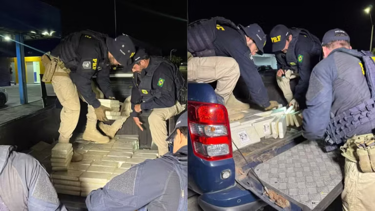Lanterna queimada leva PRF a apreender 475 kg de cocaína em caminhão no PI